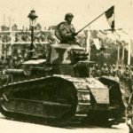 Елисейские поля в Париже, парад Победы, танки, первая мировая война