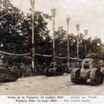 Парад в Париже, Елисейские поля, танки Первой Мировой войны