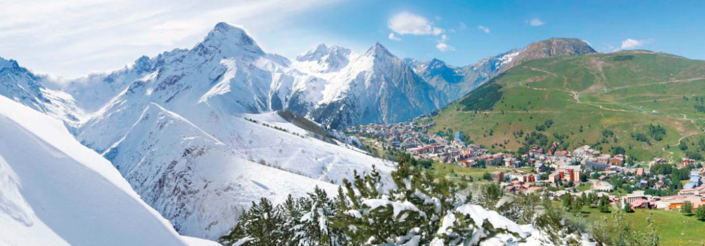 Французские горнолыжные курорты зимой и летом