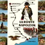 Дорога Наполеона из Канн в Гренобль, план схема
