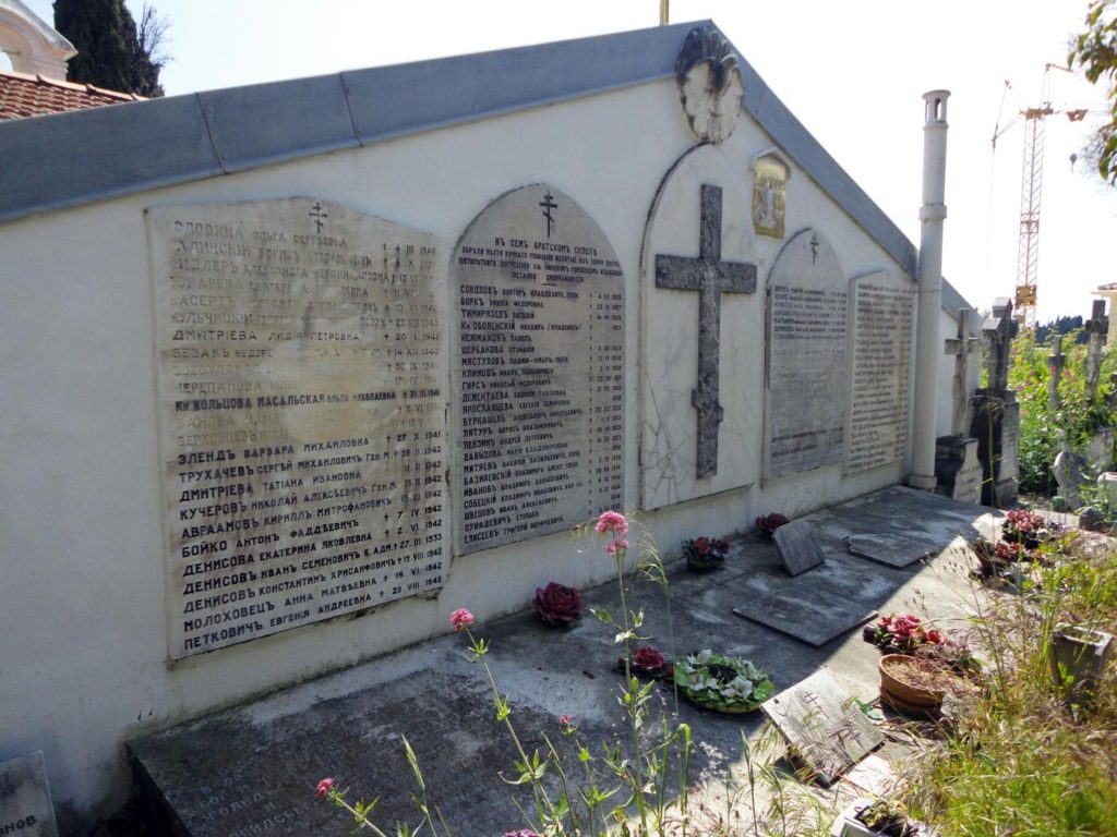 Русское кладбище Кокад Ницце мемориалы