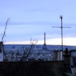Париж Эйфелева башня с Монмартра
