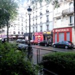 Париж Монмартр улица красных фонарей
