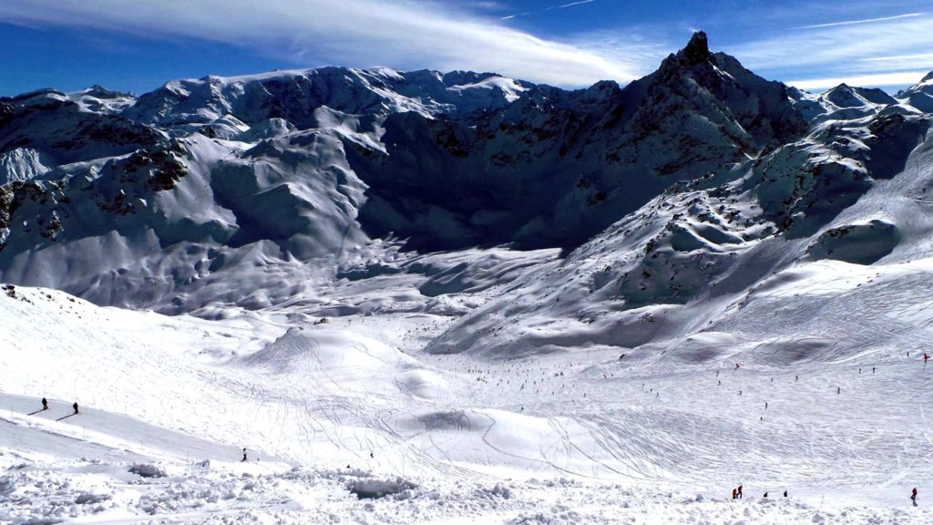 Французские Альпы горнолыжный курорт Куршевель перевал