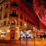 Вечерний Париж, кондитерская и бутик Laduree