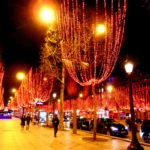 Ночной Париж улица красных фонарей как бы