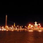 Ночной Париж, экскурсия в 2018, площадь Согласия и Египетский столб.