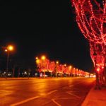 Красные огни ночного Парижа Новый Год