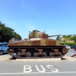 Экскурсия в Нормандию, парковка для танков