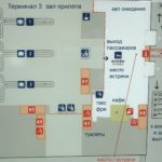 Схема терминалов аэропорта Парижа Шарль де Голль, план зала прилета