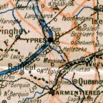Карта сражений Первой Мровой войны, Ипр